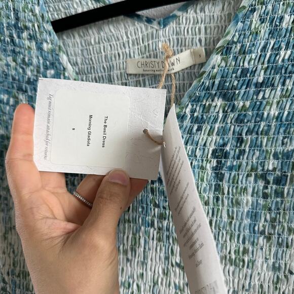 Christy Dawn The Basil Tiered Floral Maxi Dress Morning Gladiola Size Small New - Picture 3 of 6